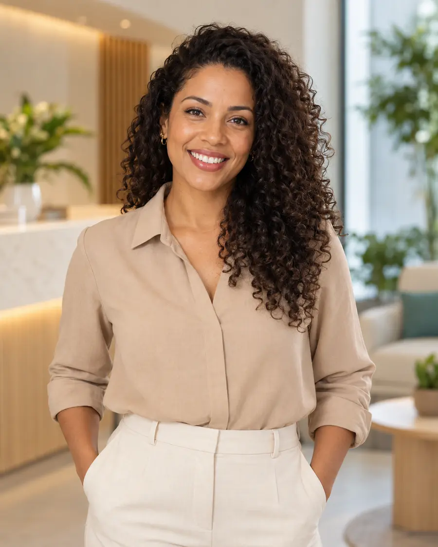 Retrato fictício de Ana Souza, nutricionista